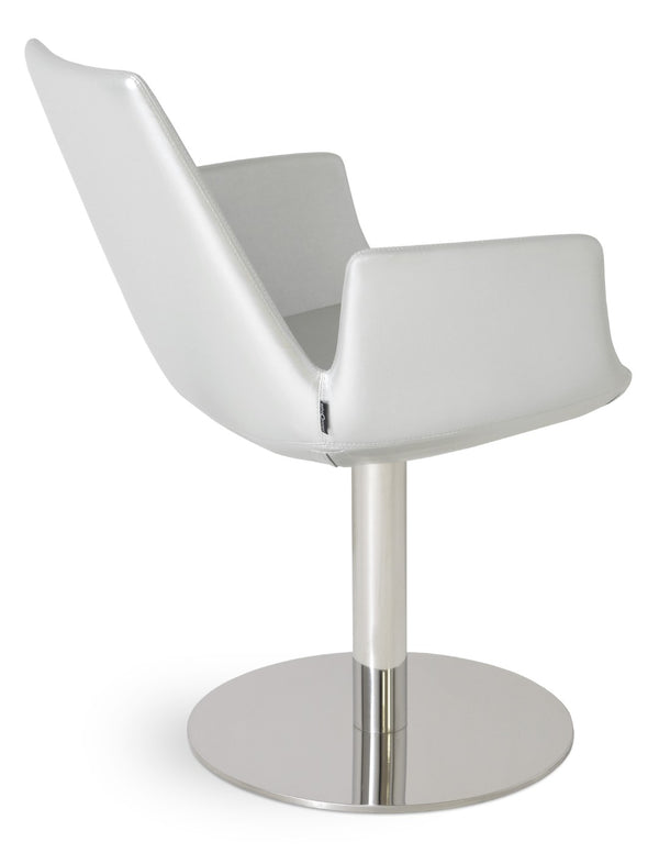 Soho Concept Eiffel Arm Wire Counter & Bar Dining Chair - Chic Boucle, Velvet, Nubuck Fabrics, 10-year Guarantee! Silver  Soho-concept-dining-chair-02847