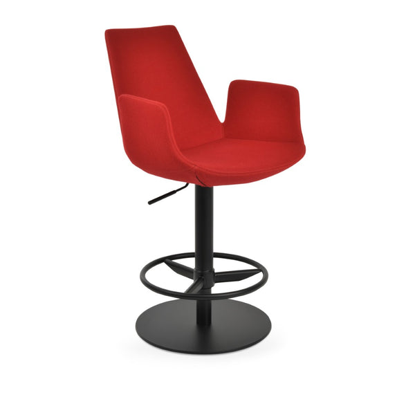 Soho Concept Eiffel Arm Barstools & Counterstools - Stylish Wool Fabric, 10-year Guarantee, Durable Designs! Red,Black  Soho-concept-dining-chair-08233