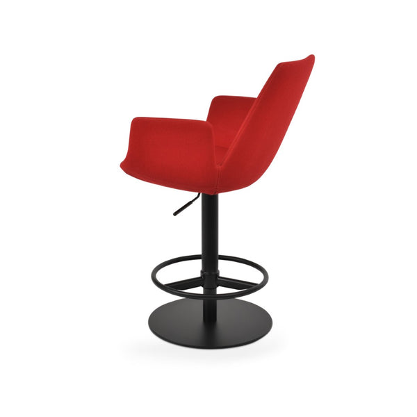 Soho Concept Eiffel Arm Barstools & Counterstools - Stylish Wool Fabric, 10-year Guarantee, Durable Designs! Red,Black  Soho-concept-dining-chair-08234