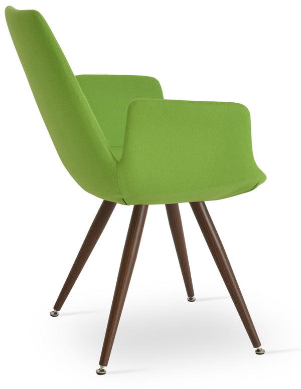 Soho Concept Eiffel Arm Ana Counter & Bar Dining Chair - Stylish Upholstered Seating With 10-year Guarantee! Walnut  Soho-concept-dining-chair-02889