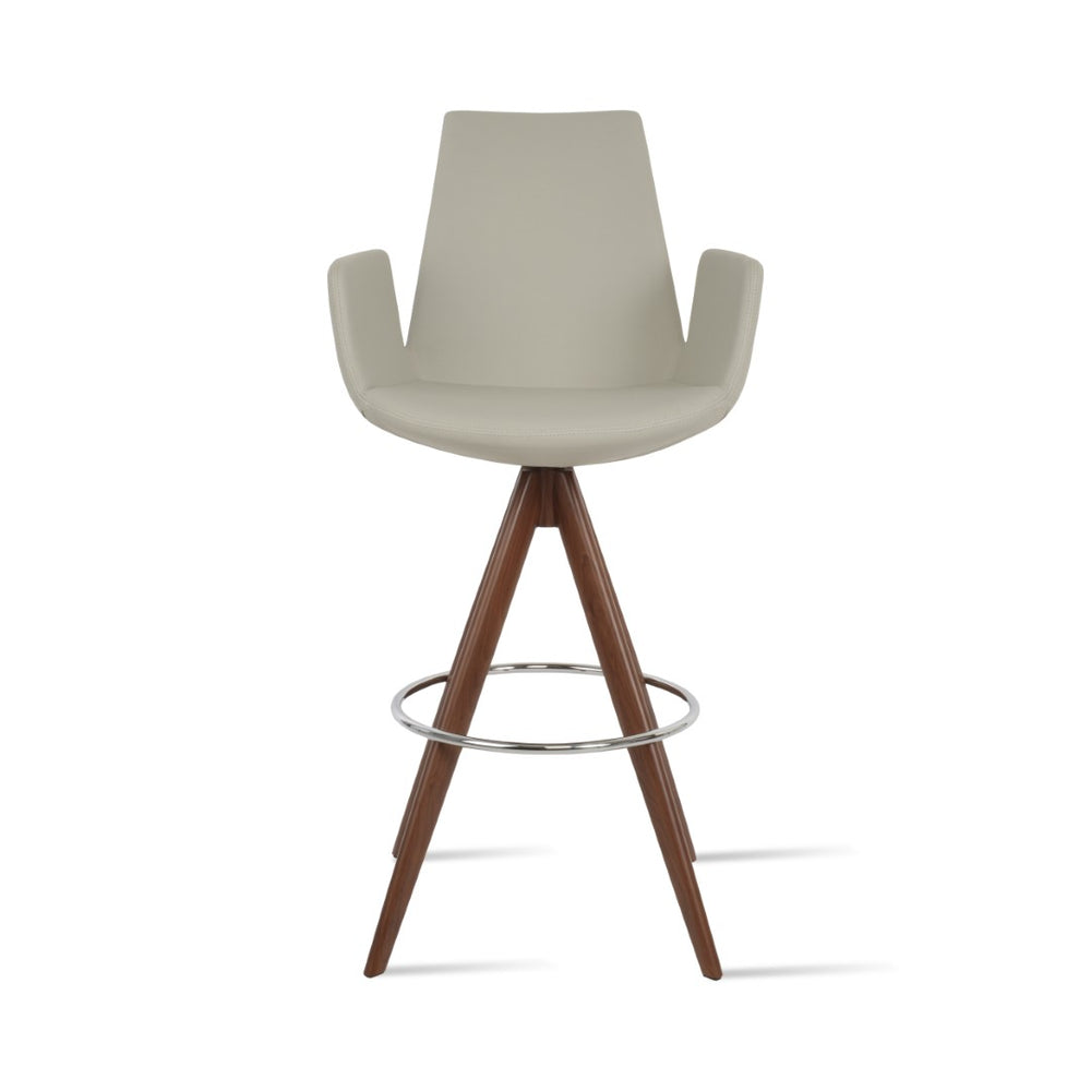 Soho Concept Eiffel Arm Barstools & Counterstools - Ergonomic Comfort With Leatherette, Stylish Wood Finishes! Ash,Blue  Soho-concept-dining-chair-08061