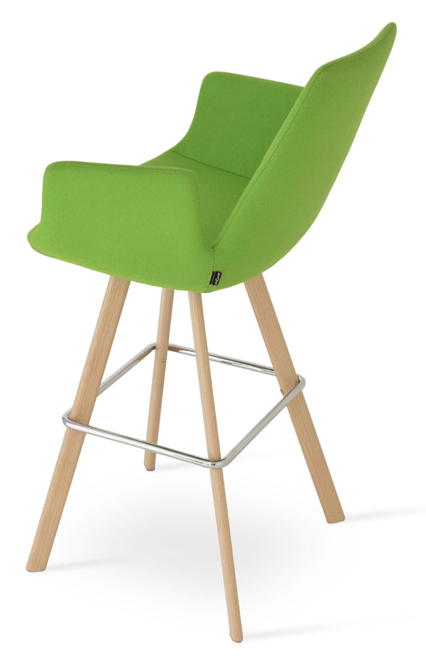 Soho Concept Eiffel Arm Barstools & Counterstools - Premium Wool Fabric, 10-year Guarantee & Stylish Finishes Natural  Soho-concept-dining-chair-06764