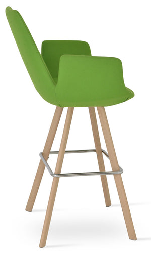 Soho Concept Eiffel Arm Barstools & Counterstools - Premium Wool Fabric, 10-year Guarantee & Stylish Finishes Natural  Soho-concept-dining-chair-08236