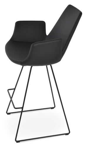 Soho Concept Eiffel Arm Wire Barstools & Counterstools - Stylish Fabrics, Custom Finishes, 10-year Guarantee! Black  Soho-concept-dining-chair-08245