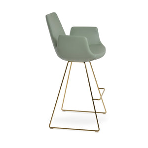 Soho Concept Eiffel Arm Wire Barstools & Counterstools - Stylish Fabrics, Custom Finishes, 10-year Guarantee! Gold  Soho-concept-dining-chair-08246
