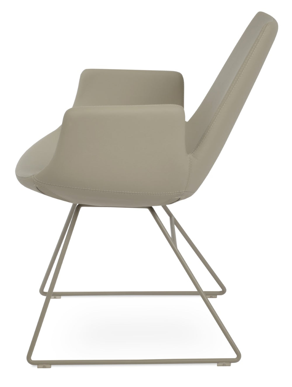 Soho Concept Eiffel Arm Wire Counter & Bar Dining Chair - Chic Boucle, Velvet, Nubuck Fabrics, 10-year Guarantee! Silver  Soho-concept-dining-chair-02847