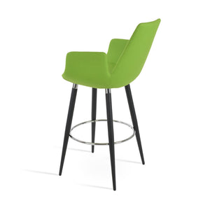 Soho Concept Eiffel Arm Barstools & Counterstools - Stylish Wool Fabric With 10-year Guarantee, Elegant Colors! Black,Chrome  Soho-concept-dining-chair-08194