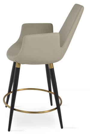 Soho Concept Eiffel Arm Ana Counter & Barstools - Stylish Fabric Options With Durable Design & 10-year Guarantee Black,Gold  Soho-concept-dining-chair-08198