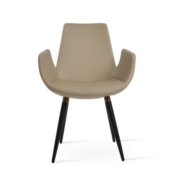Soho Concept Eiffel Arm Ana Counter & Bar Dining Chair - Stylish Upholstered Seating With 10-year Guarantee! Black,Gold  Soho-concept-dining-chair-02737