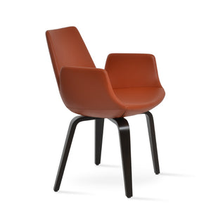 Soho Concept Eiffel Arm Wood Counter & Bar Chair - Stylish Solid Wood With Elegant Fabrics & 10-year Warranty   Soho-concept-dining-chair-02832