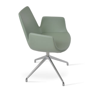 Soho Concept Eiffel Adjustable Arm Office Chair - Boucle, Velvet, Nubuck & Camira Fabrics, 10-year Guarantee! Mint  Soho-concept-dining-chair-02875