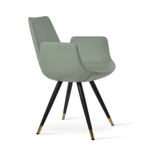 Soho Concept Eiffel Arm Pyramid-mw Dining Chair: Premium Upholstered Comfort With 10-year Guarantee & Stylish Design Black,Gold,Brass  Soho-concept-dining-chair-02898