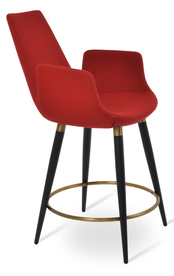 Soho Concept Eiffel Arm Barstools & Counterstools - Stylish Wool Fabric With 10-year Guarantee, Elegant Colors! Black,Gold,Red  Soho-concept-dining-chair-08156