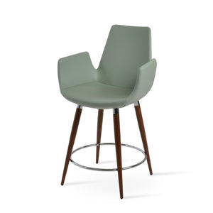 Soho Concept Eiffel Arm Ana Counter & Barstools - Stylish Fabric Options With Durable Design & 10-year Guarantee Walnut  Soho-concept-dining-chair-08161