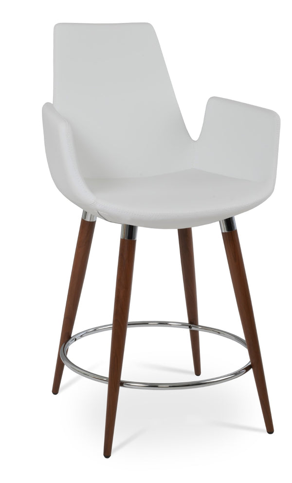 Soho Concept Eiffel Arm Ana Counter & Barstools - Stylish Fabric Options With Durable Design & 10-year Guarantee Walnut,White  Soho-concept-dining-chair-08159