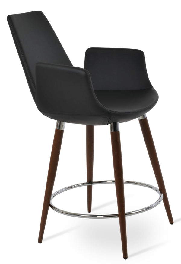 Soho Concept Eiffel Arm Ana Counter & Barstools - Stylish Fabric Options With Durable Design & 10-year Guarantee Walnut,Black  Soho-concept-dining-chair-06740