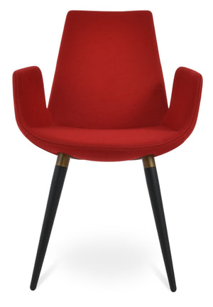 Soho Concept Eiffel Arm Ana Counter & Bar Stools - Stylish Wool Upholstery, Metal Base, 10-year Guarantee, Turquoise Black,Gold,Red  Soho-concept-dining-chair-02735