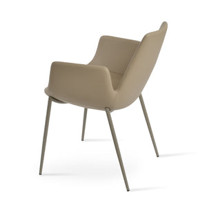 Soho Concept Eiffel Arm Wire Counter & Bar Dining Chair - Chic Boucle, Velvet, Nubuck Fabrics, 10-year Guarantee!   Soho-concept-dining-chair-02767