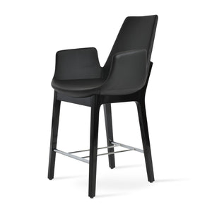 Soho Concept Eiffel Arm Ana Counter & Barstools - Stylish Fabric Options With Durable Design & 10-year Guarantee Black,Chrome  Soho-concept-dining-chair-08162