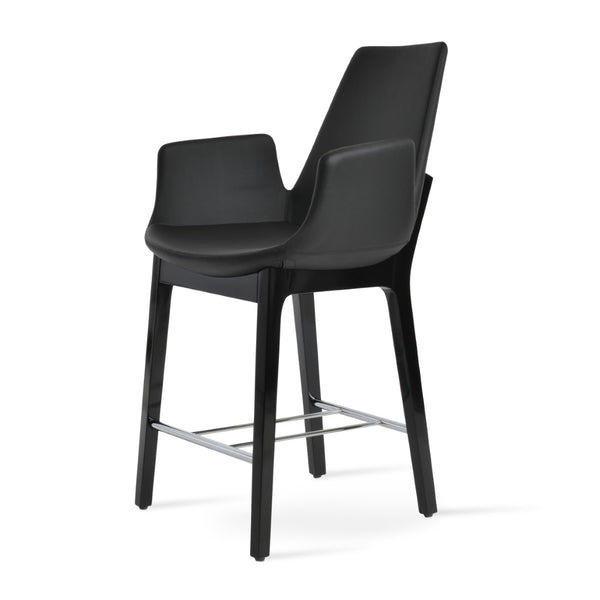 Soho Concept Eiffel Arm Ana Counter & Barstools - Stylish Fabric Options With Durable Design & 10-year Guarantee Black,Chrome  Soho-concept-dining-chair-08162
