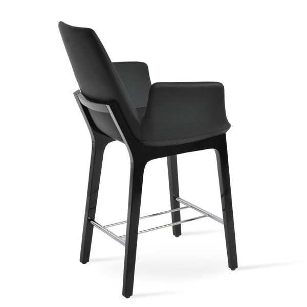 Soho Concept Eiffel Arm Barstools & Counterstools - Stylish Boucle, Velvet & Nubuck Fabrics - 10 Year Warranty! Black,Chrome  Soho-concept-dining-chair-06742