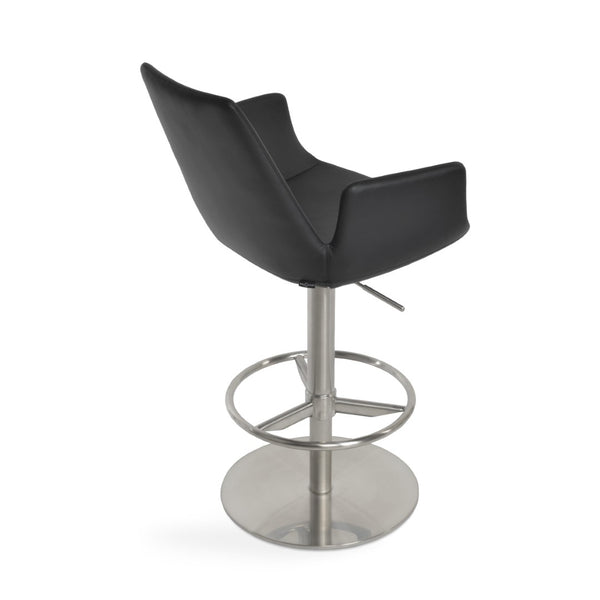 Soho Concept Eiffel Arm Barstools & Counterstools With Full Footrest - Stylish Leatherette, 2-year Guarantee! Black  Soho-concept-dining-chair-06743
