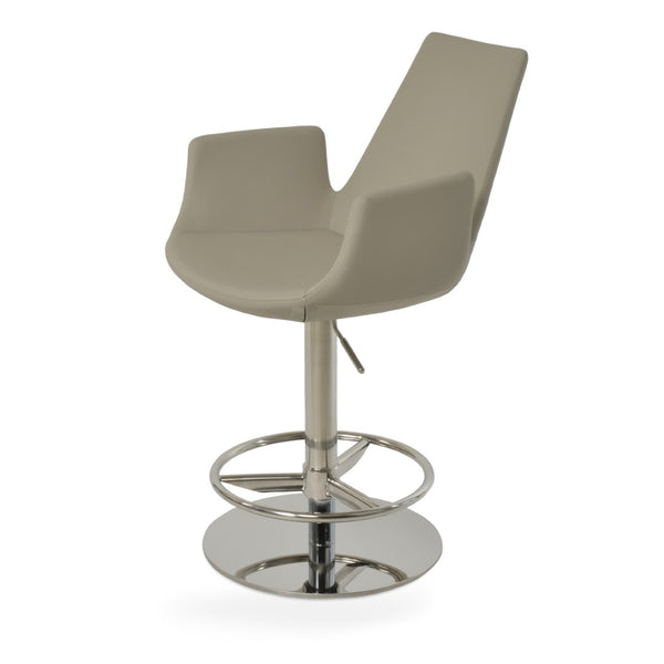 Soho Concept Eiffel Arm Barstools & Counterstools With Full Footrest - Stylish Leatherette, 2-year Guarantee! Bone  Soho-concept-dining-chair-08166