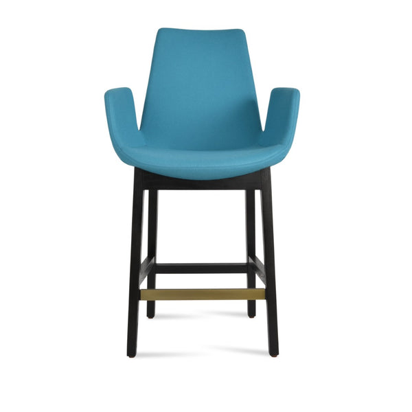 Soho Concept Eiffel Arm Barstools & Counterstools - Premium Wool Fabric, 10-year Guarantee & Stylish Finishes Ash,Turquoise  Soho-concept-dining-chair-08168