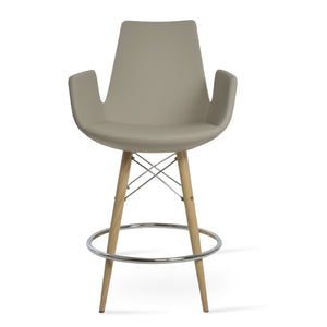 Soho Concept Eiffel Swivel Barstools & Counterstools - Luxurious Boucle, Velvet, Nubuck Fabrics - 10 Year Warranty Natural  Soho-concept-dining-chair-08173