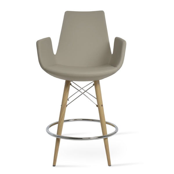Soho Concept Eiffel Swivel Barstools & Counterstools - Luxurious Boucle, Velvet, Nubuck Fabrics - 10 Year Warranty Natural  Soho-concept-dining-chair-08173