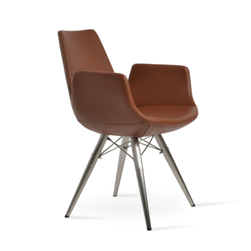 Soho Concept Eiffel Arm Mw Counter & Bar Stools - Stylish Boucle, Velvet, Nubuck Fabrics With 10-year Guarantee Black  Soho-concept-dining-chair-02919