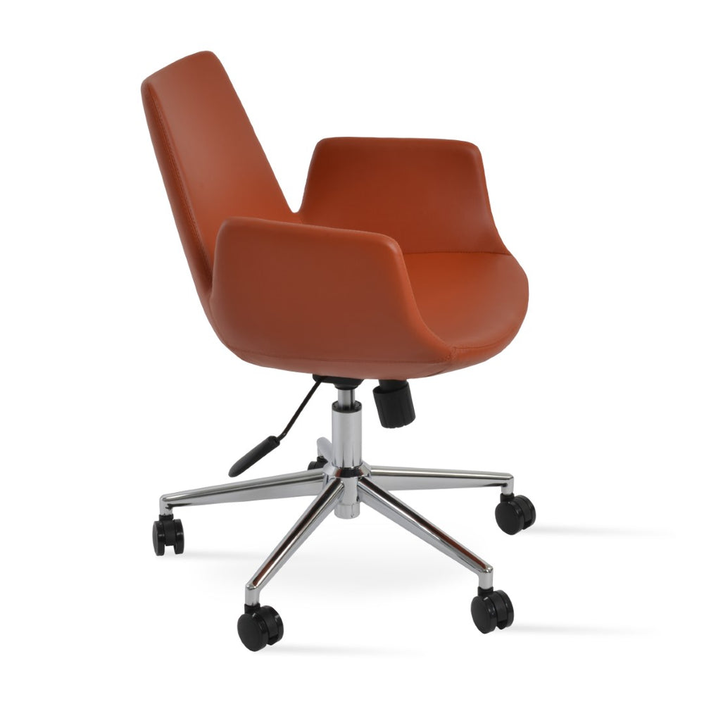 Soho Concept Eiffel Arm Chair In Boucle, Velvet, Nubuck & Camira Era Fabric – 10 Year Guarantee, Elegant White Chrome  Soho-concept-dining-chair-11774