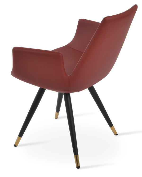 Soho Concept Eiffel Arm Wire Counter & Bar Dining Chair - Chic Boucle, Velvet, Nubuck Fabrics, 10-year Guarantee! Black,Gold,Brass,Red  Soho-concept-dining-chair-02896