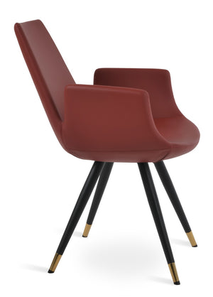 Soho Concept Eiffel Arm Wire Counter & Bar Dining Chair - Chic Boucle, Velvet, Nubuck Fabrics, 10-year Guarantee! Black,Gold,Brass,Red  Soho-concept-dining-chair-02896
