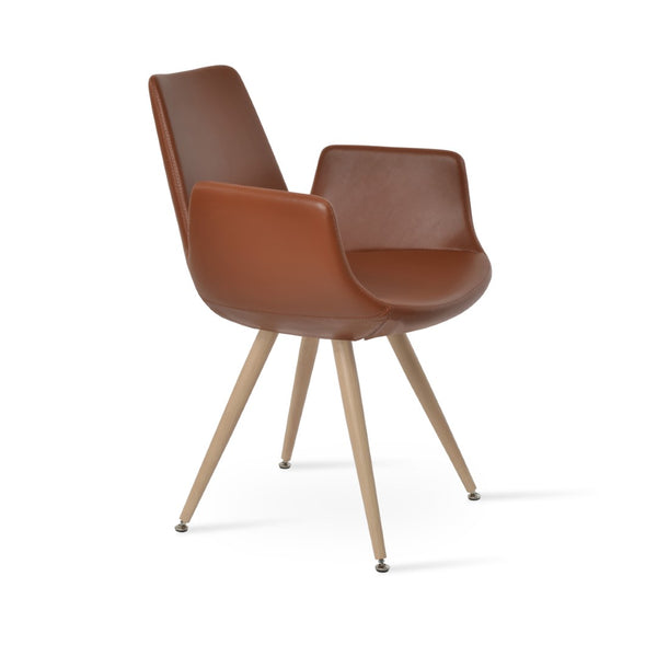 Soho Concept Eiffel Arm Wood Counter & Bar Chair - Stylish Solid Wood With Elegant Fabrics & 10-year Warranty Natural  Soho-concept-dining-chair-02888