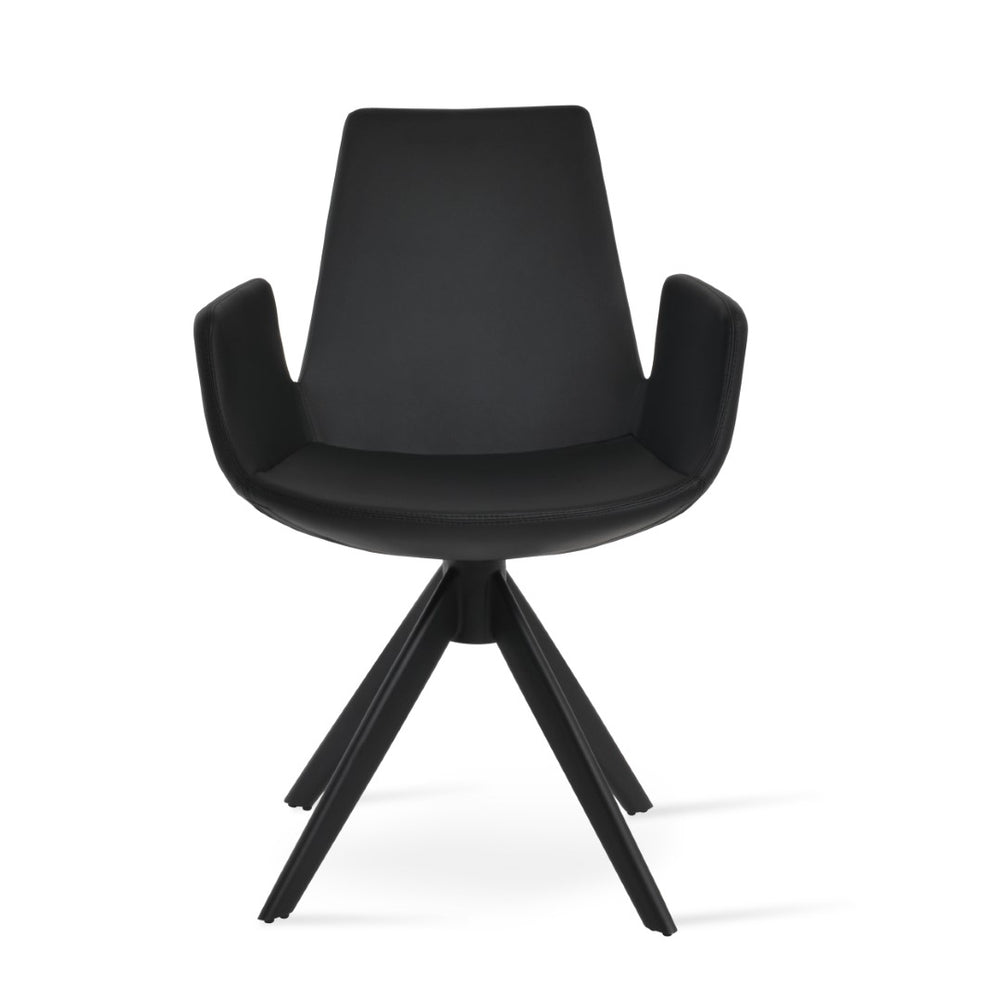 Soho Concept Eiffel Arm Mw Counter & Bar Stools - Stylish Boucle, Velvet, Nubuck Fabrics With 10-year Guarantee Black  Soho-concept-dining-chair-02919