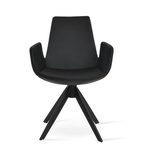 Soho Concept Eiffel Arm Mw Counter & Bar Stools - Stylish Boucle, Velvet, Nubuck Fabrics With 10-year Guarantee Black  Soho-concept-dining-chair-02919