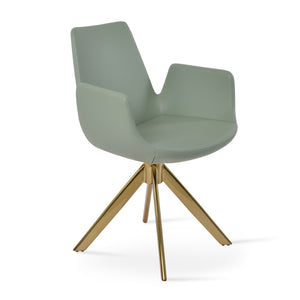 Soho Concept Eiffel Arm Pyramid-mw Dining Chair: Premium Upholstered Comfort With 10-year Guarantee & Stylish Design Gold  Soho-concept-dining-chair-02923