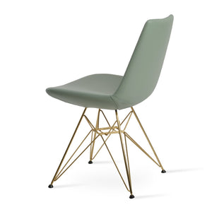 Soho Concept Eiffel Arm Pyramid-mw Dining Chair: Premium Upholstered Comfort With 10-year Guarantee & Stylish Design Gold,Brass  Soho-concept-dining-chair-02940
