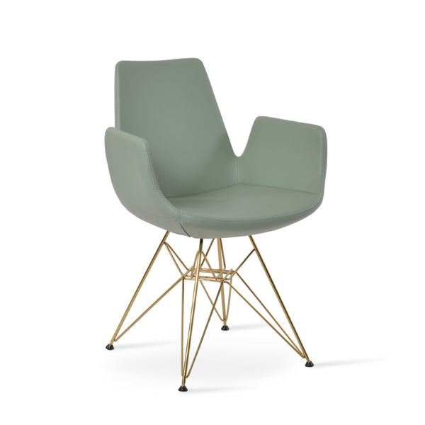 Soho Concept Eiffel Arm Pyramid-mw Dining Chair: Premium Upholstered Comfort With 10-year Guarantee & Stylish Design Gold  Soho-concept-dining-chair-02938