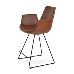 Soho Concept Eiffel Barstools & Counterstools - Stylish Boucle, Velvet, Nubuck Fabrics With 10-year Guarantee! Black  Soho-concept-dining-chair-06748