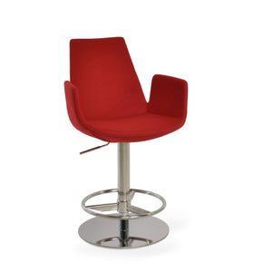 Soho Concept Eiffel Arm Barstools & Counterstools - Stylish Wool Fabric, 10-year Guarantee, Durable Designs! Red  Soho-concept-dining-chair-08146
