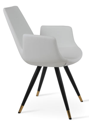 Soho Concept Eiffel Arm Wire Counter & Bar Dining Chair - Chic Boucle, Velvet, Nubuck Fabrics, 10-year Guarantee! Black,Gold,Brass,White  Soho-concept-dining-chair-02897