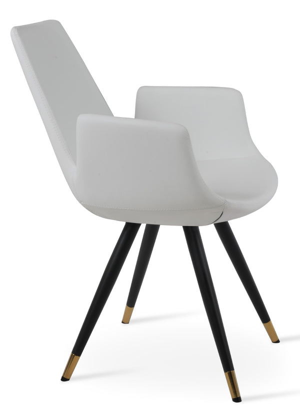 Soho Concept Eiffel Arm Wire Counter & Bar Dining Chair - Chic Boucle, Velvet, Nubuck Fabrics, 10-year Guarantee! Black,Gold,Brass,White  Soho-concept-dining-chair-02897