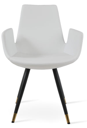 Soho Concept Eiffel Arm Wire Counter & Bar Dining Chair - Chic Boucle, Velvet, Nubuck Fabrics, 10-year Guarantee! Black,Gold,Brass,White  Soho-concept-dining-chair-02897