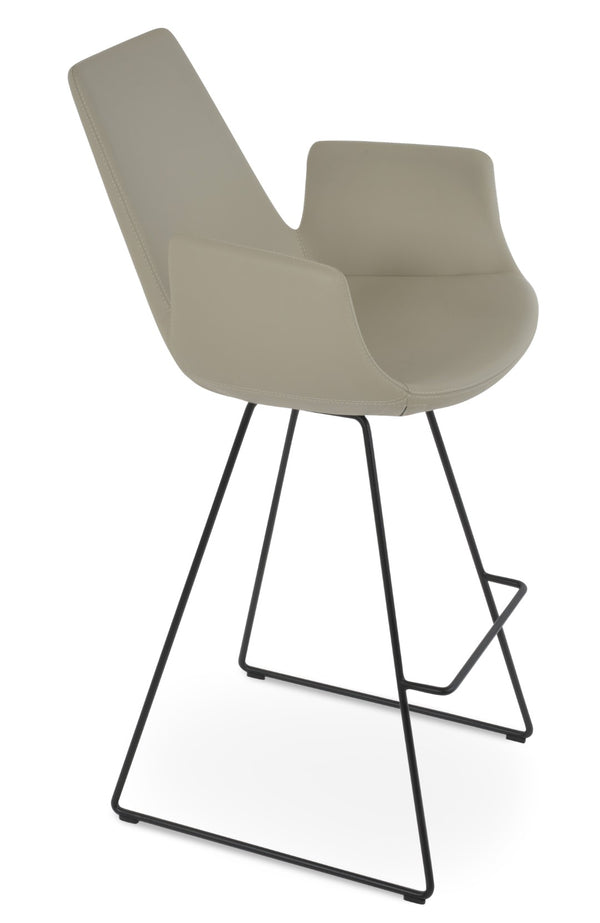 Soho Concept Eiffel Barstools & Counterstools - Stylish Boucle, Velvet, Nubuck Fabrics With 10-year Guarantee! Black  Soho-concept-dining-chair-08151