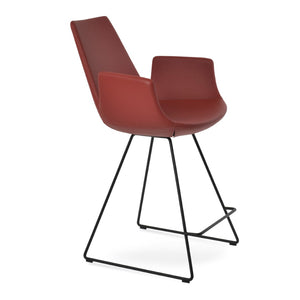 Soho Concept Eiffel Barstools & Counterstools - Stylish Boucle, Velvet, Nubuck Fabrics With 10-year Guarantee! Black,Red  Soho-concept-dining-chair-06737
