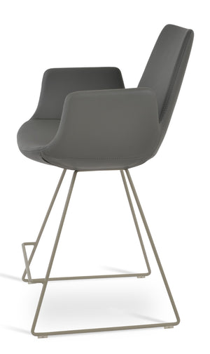 Soho Concept Eiffel Arm Wire Barstools & Counterstools - Stylish Fabrics, Custom Finishes, 10-year Guarantee! Grey  Soho-concept-dining-chair-08141