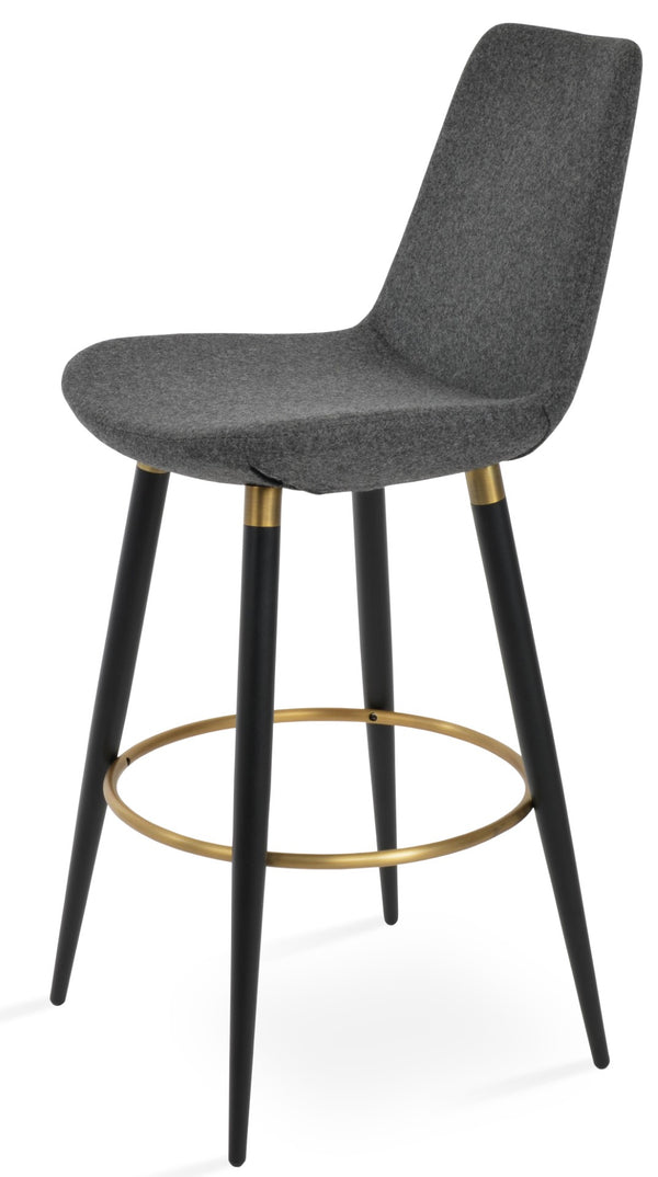 Soho Concept Eiffel Arm Barstools & Counterstools - Stylish Wool Fabric With 10-year Guarantee, Elegant Colors! Black,Gold,Dark Grey  Soho-concept-dining-chair-08138