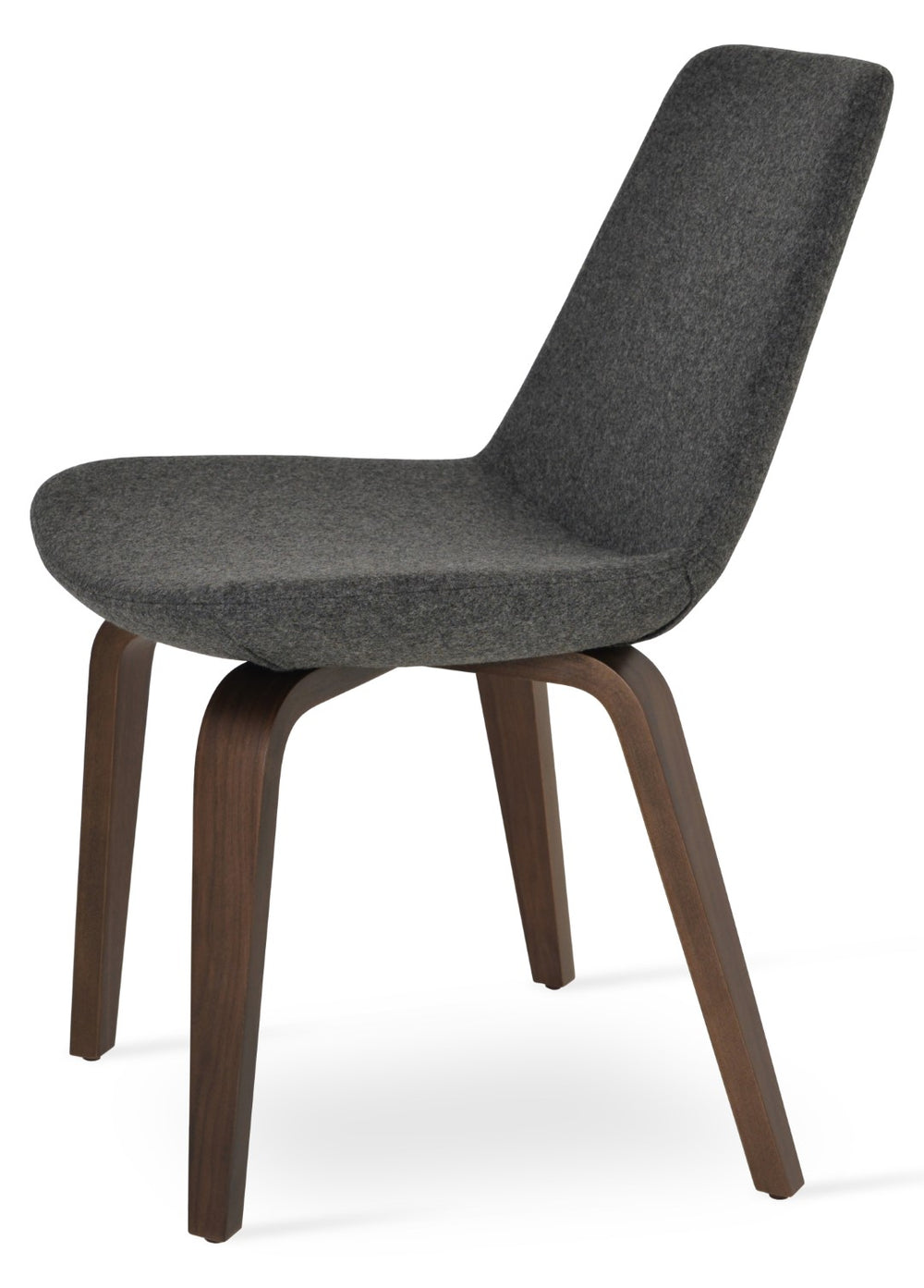 Soho Concept Eiffel Round Swivel Chair - Stylish Dining Seat In Camira Wool With 10-year Guarantee & 360° Swivel Dark Grey  Soho-concept-dining-chair-03067